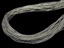 Karen Silver Tube 2x1.3x1.3mm White Silver 1/4 or 1strand beads (approx. 27inch/68cm)