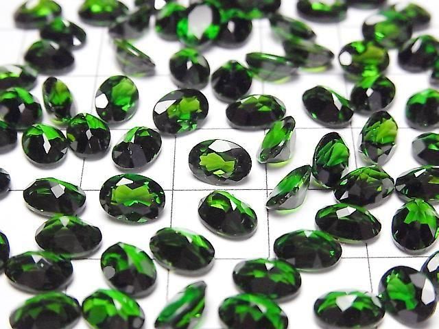 High Quality Chrome Diopside AAAA Loose stone Oval Faceted 7x5mm 1pc