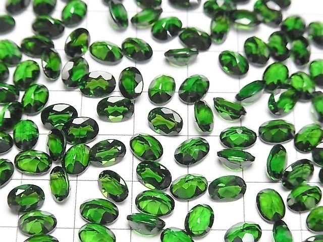 High Quality Chrome Diopside AAAA Loose stone Oval Faceted 7x5mm 1pc