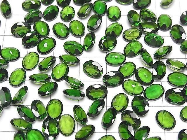 High Quality Chrome Diopside AAAA Loose stone Oval Faceted 8x6mm 1pc