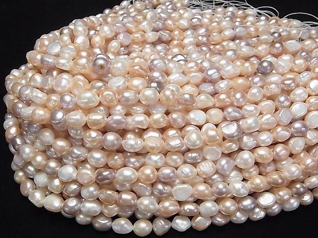 [Video] Fresh Water Pearl AA Baroque 9-11mm Natural Color Mix 1strand Beads (approx. 13 inch/33 cm)