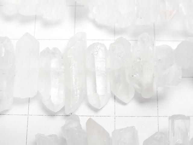 [Video] Crystal Natural Point Cut Center Hole 1strand beads (approx. 15 inch/36 cm)