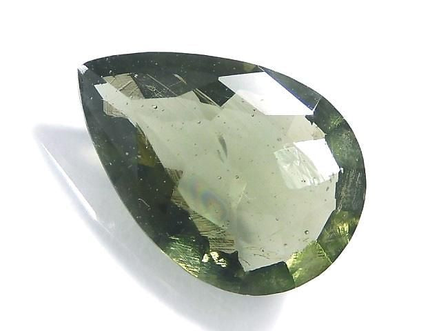 [Video][One of a kind] High Quality Moldavite AAA Faceted Loose stone 1pc NO.15