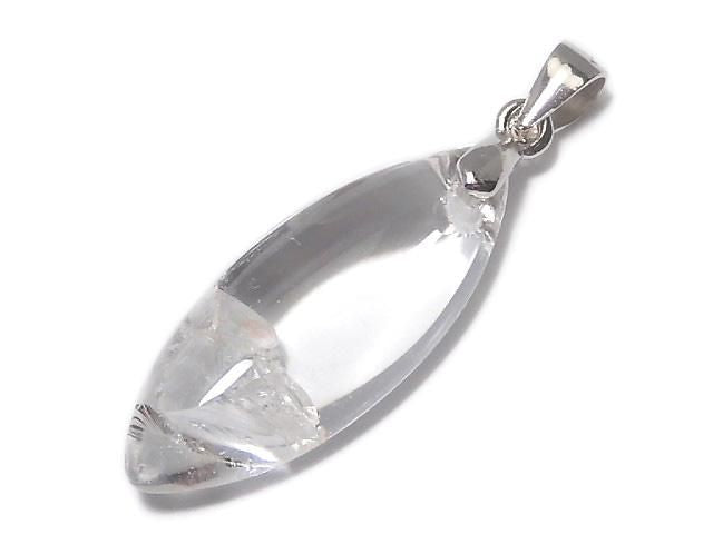 [Video][One of a kind] Crystal in Quartz Pendant Silver925 NO.102