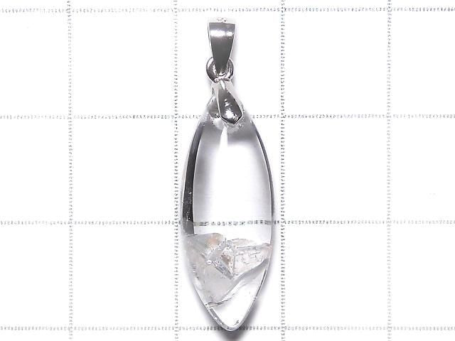 [Video][One of a kind] Crystal in Quartz Pendant Silver925 NO.102