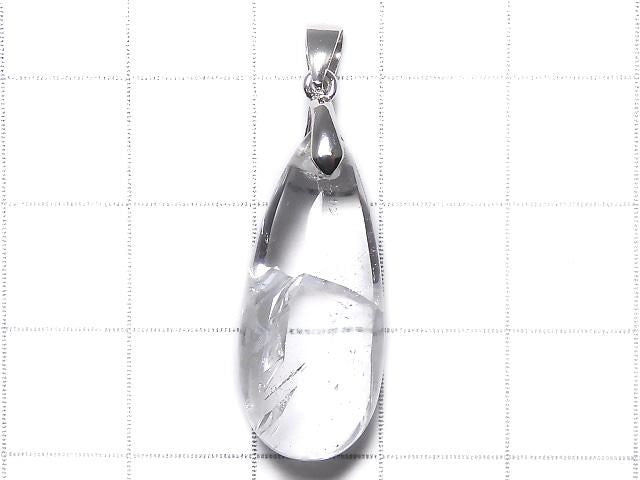 [Video][One of a kind] Crystal in Quartz Pendant Silver925 NO.105