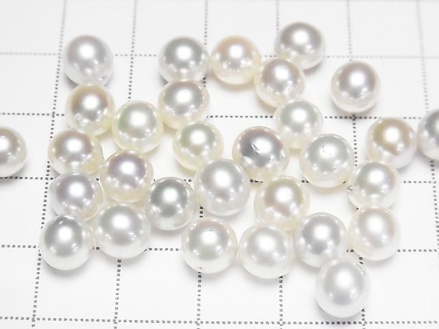 [Video] Japanese Akoya Pearls AAA- Natural Round 6.5mm Untreated White 1pc