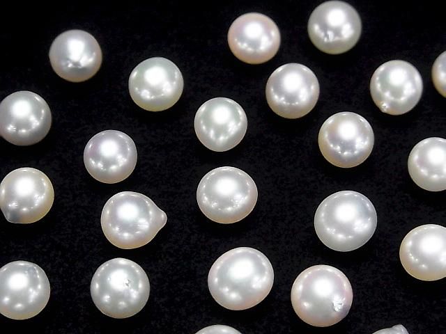 [Video] Japanese Akoya Pearls AAA- Natural Round 6.5mm Untreated White 1pc