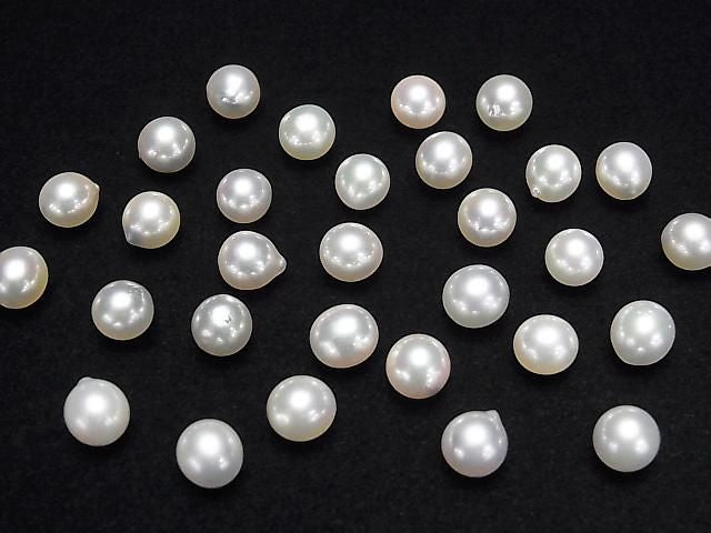 [Video] Japanese Akoya Pearls AAA- Natural Round 6.5mm Untreated White 1pc