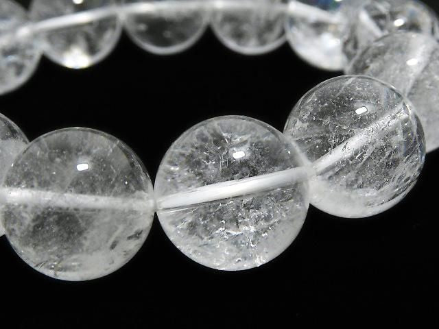 [Video][One of a kind] Indian Himalayan Quartz AA++ Round 16.5mm Bracelet NO.2