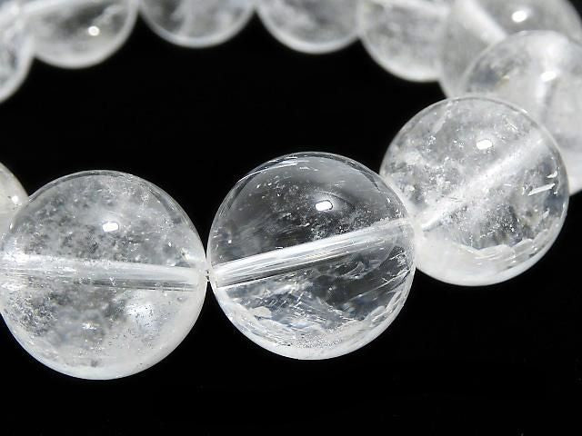 [Video][One of a kind] Indian Himalayan Quartz AA++ Round 16.5mm Bracelet NO.4
