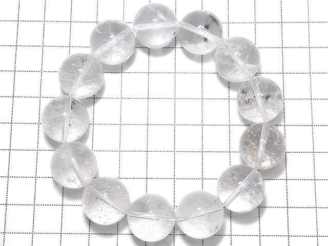 [Video][One of a kind] Indian Himalayan Quartz AAA- Round 16.5mm Bracelet NO.5