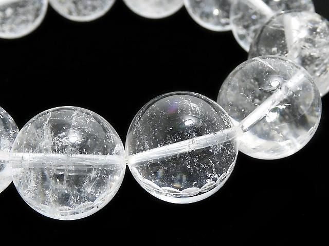 [Video][One of a kind] Indian Himalayan Quartz AAA- Round 16.5mm Bracelet NO.6