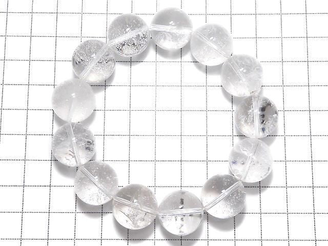 [Video][One of a kind] Indian Himalayan Quartz AAA- Round 16.5mm Bracelet NO.6