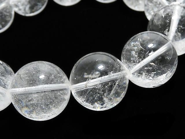 [Video][One of a kind] Indian Himalayan Quartz AAA- Round 16.5mm Bracelet NO.7