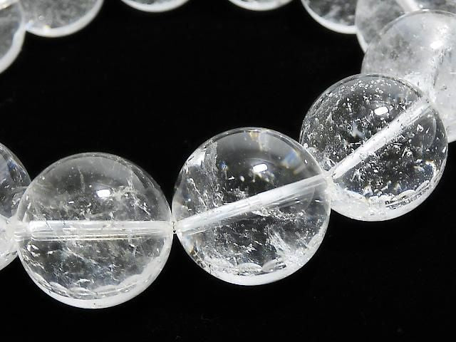 [Video][One of a kind] Indian Himalayan Quartz AAA- Round 16.5mm Bracelet NO.10