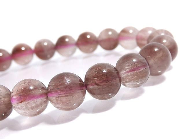 [Video][One of a kind] Red Rutilated Quartz AAA- Round 8mm Bracelet NO.1