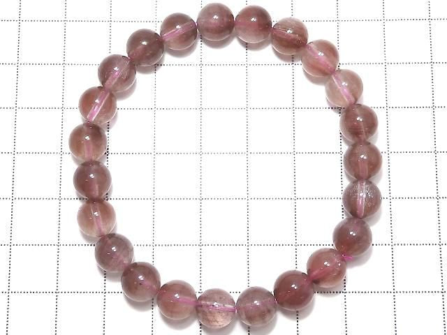 [Video][One of a kind] Red Rutilated Quartz AAA- Round 8mm Bracelet NO.1