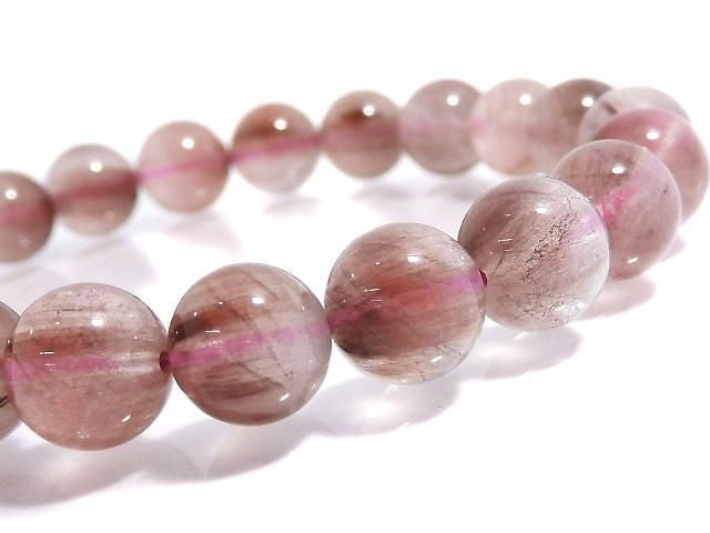 [Video][One of a kind] Red Rutilated Quartz AAA- Round 9mm Bracelet NO.4