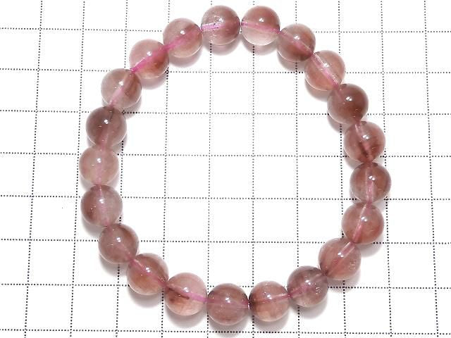 [Video][One of a kind] Red Rutilated Quartz AAA- Round 9mm Bracelet NO.4