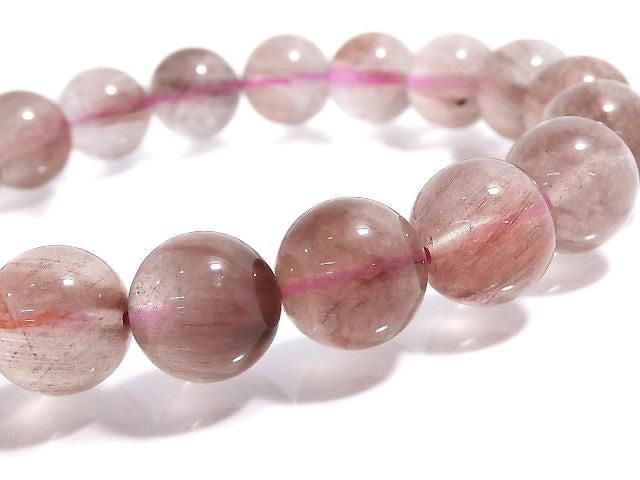 [Video][One of a kind] Red Rutilated Quartz AAA- Round 10mm Bracelet NO.5