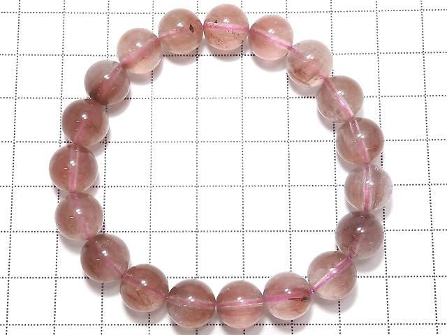 [Video][One of a kind] Red Rutilated Quartz AAA- Round 10mm Bracelet NO.5