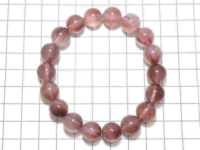[Video][One of a kind] Red Rutilated Quartz AAA- Round 11mm Bracelet NO.8