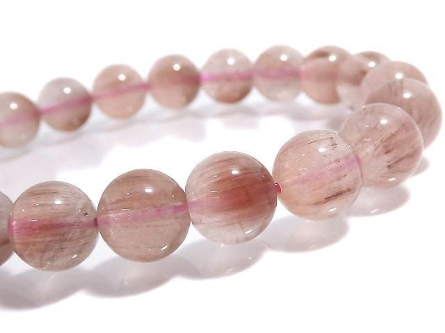 [Video][One of a kind] Red Rutilated Quartz AA++ Round 9mm Bracelet NO.104