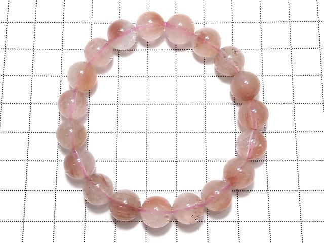 [Video][One of a kind] Red Rutilated Quartz AA++ Round 10mm Bracelet NO.106