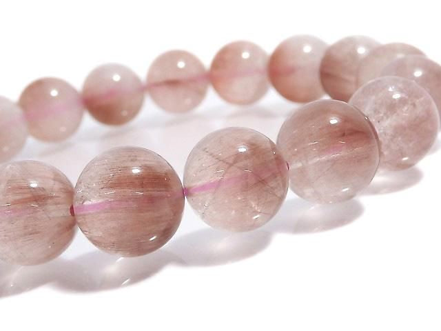 [Video][One of a kind] Red Rutilated Quartz AA++ Round 11mm Bracelet NO.107