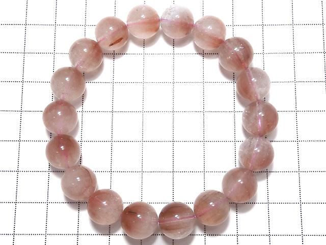 [Video][One of a kind] Red Rutilated Quartz AA++ Round 11mm Bracelet NO.107