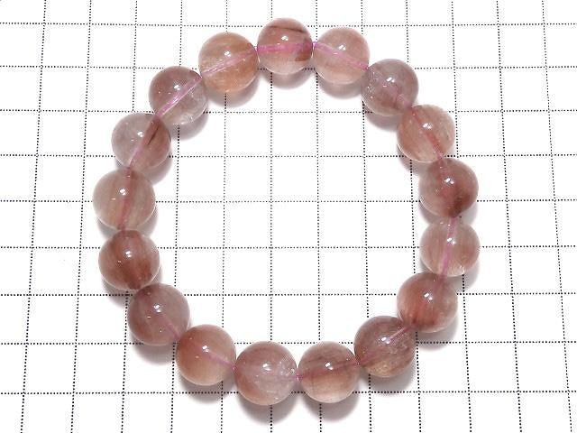 [Video][One of a kind] Red Rutilated Quartz AA++ Round 12mm Bracelet NO.109