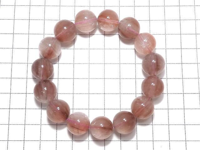 [Video][One of a kind] Red Rutilated Quartz AA++ Round 14mm Bracelet NO.110