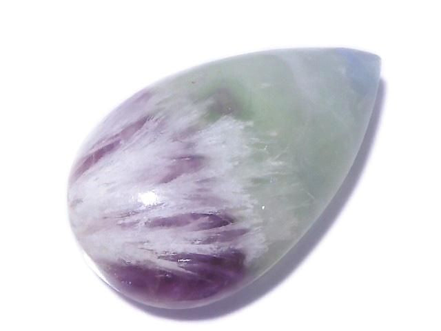 [Video][One of a kind] Angel Feather Fluorite Cabochon 1pc NO.16
