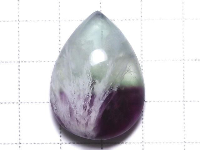 [Video][One of a kind] Angel Feather Fluorite Cabochon 1pc NO.17