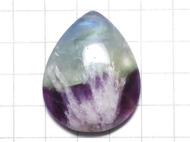 [Video][One of a kind] Angel Feather Fluorite Cabochon 1pc NO.30
