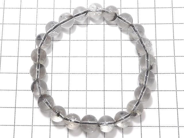 [Video][One of a kind] Platinum Rutilated Quartz AAA- Round 9mm Bracelet NO.11