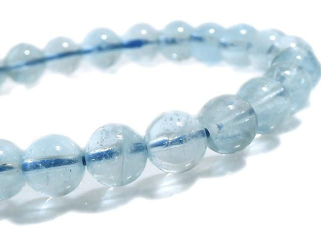 [Video][One of a kind] Sky Blue Topaz AA++ Round 7mm Bracelet NO.2