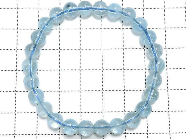 [Video][One of a kind] Sky Blue Topaz AA++ Round 7mm Bracelet NO.2