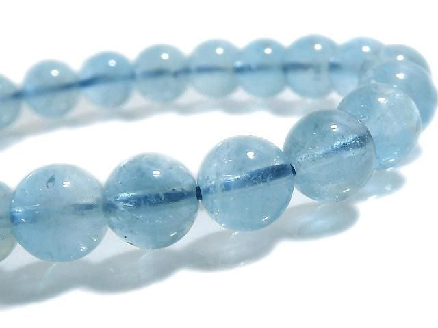 [Video][One of a kind] Sky Blue Topaz AA++ Round 8mm Bracelet NO.4