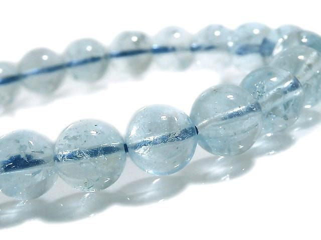 [Video][One of a kind] Sky Blue Topaz AA++ Round 8.5mm Bracelet NO.5