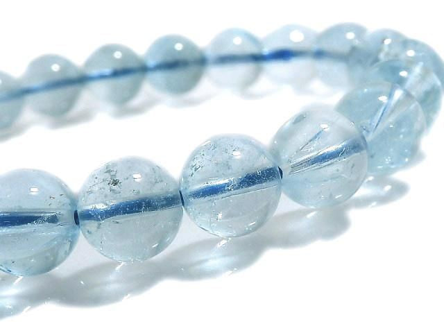 [Video][One of a kind] Sky Blue Topaz AA++ Round 8.5mm Bracelet NO.6
