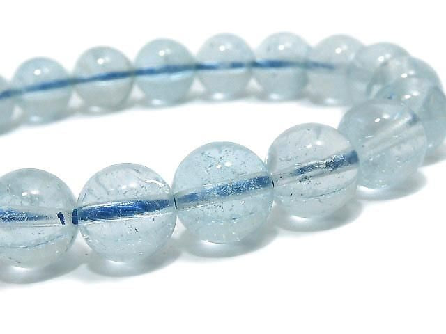 [Video][One of a kind] Sky Blue Topaz AA++ Round 9mm Bracelet NO.7