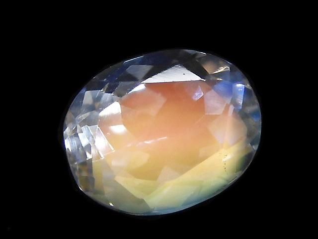 [Video][One of a kind] High Quality Andesine Labradorite Loose stone Faceted 1pc NO.7