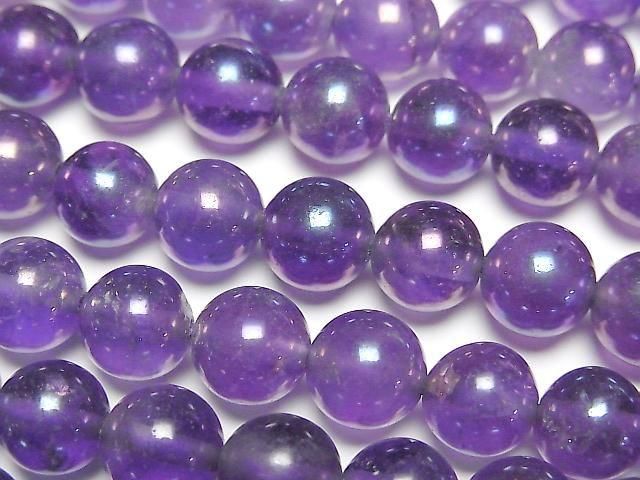 [Video] Flash Amethyst Round 8mm 1strand beads (approx. 15 inches/36 cm)