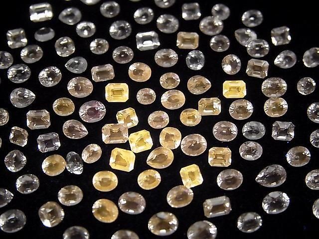 [Video] UV Color Change Scapolite Loose Stone Mixed Shape Faceted [SS Size] 10pcs