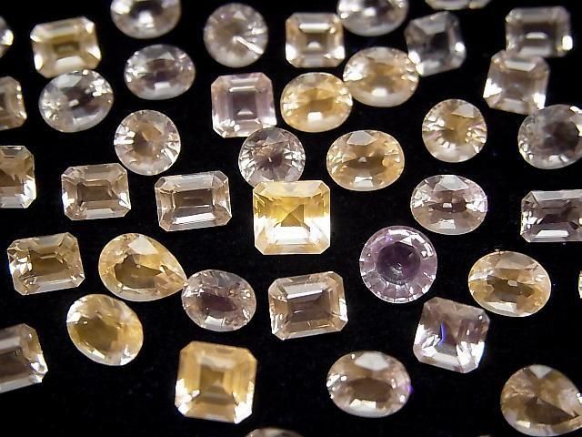 [Video] UV Color Change Scapolite Loose Stone Mixed Shape Faceted [Large Size] 5pcs
