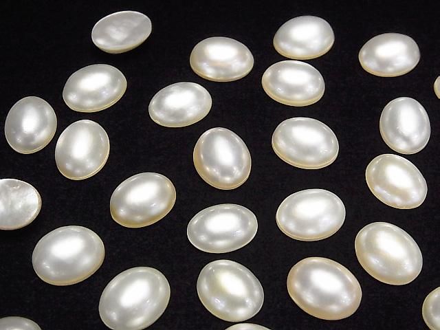 [Video] Mabe Pearl AAA Half Oval 10x8mm 1pc