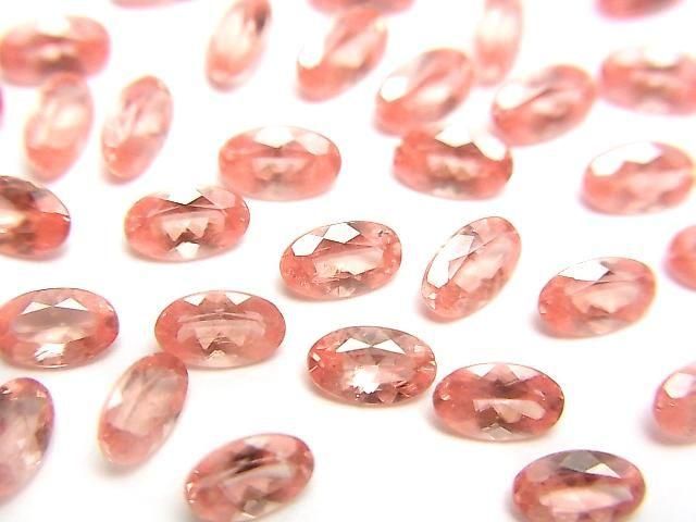 [Video] Sweet Home Rhodochrosite AAA Loose Stone Oval Faceted 5x3mm 1pc