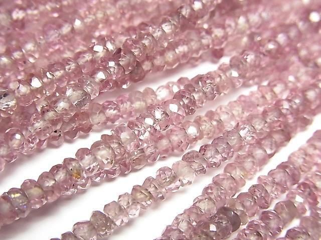 [Video] High Quality Dragon Garnet AAA Faceted Button Rondelle 3.5x3.5x1.5mm 1/4 or 1 strand beads (approx. 15 inch/38 cm)